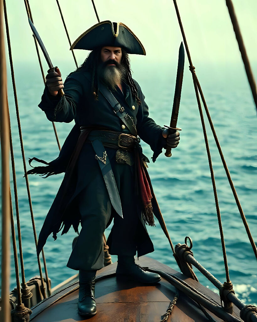 Blackbeard Pirate Artwork Blackbeard Pirate Artwork