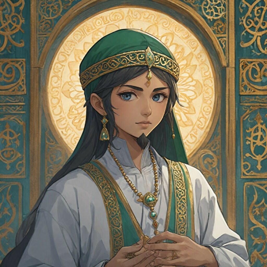 The Royal Heir - Captivating Digital Illustration of Regal Elegance