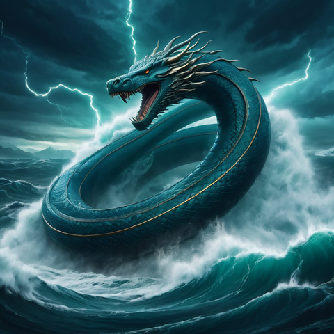 Jrmungandr, a massive sea serpent