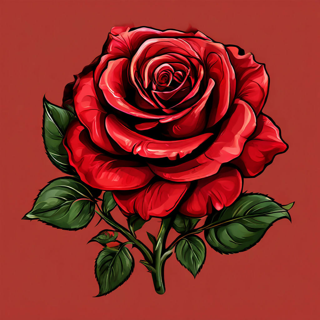 Red Rose in Bloom | Close-Up Photo