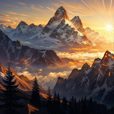 Majestic Mountain Sunrise