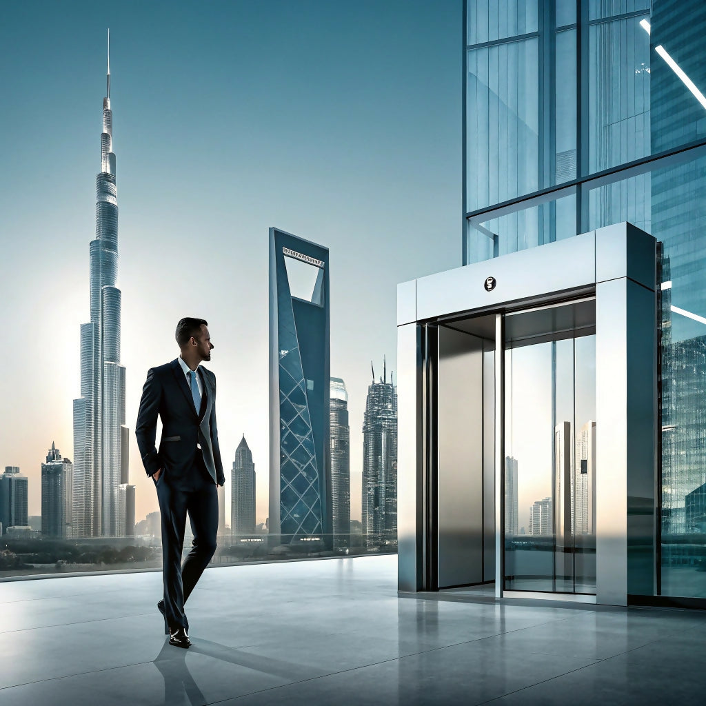 `cityscape`, `Dubai`, `Burj Khalifa`, `skyscraper`, `rooftop`, `bus...