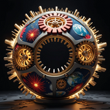 A detailed photorealistic image of the Earth explosion The planet is engulfed in a dramatic explosion. Behind it, a backdrop of stars and galaxies provides a cosmic perspective