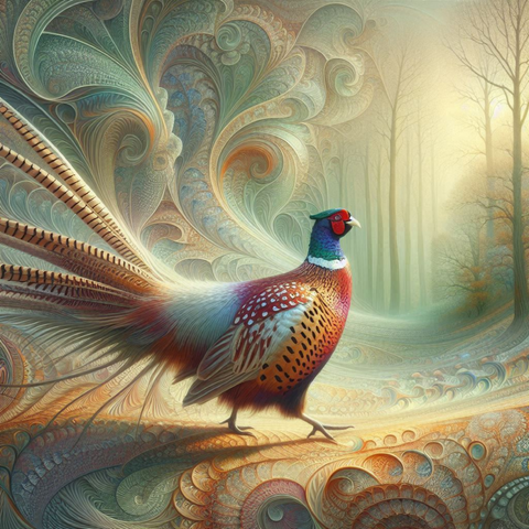 Pheasant and fractals