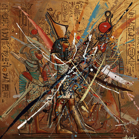 Ancient Echoes – Timeless Abstract Hieroglyphs Bridging Past
