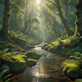 Emerald Serenity – Ultra-Realistic Green Forest