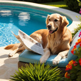 Poolside Pooch: A Morning Read