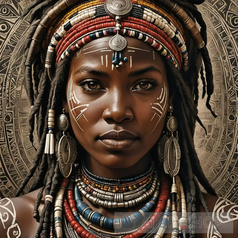 A Africans Tribal Women With Proud Expression Ai Artwork