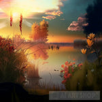 A Beautiful Late Summer At Sunrise 2 Nature Ai Art