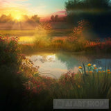 A Beautiful Late Summer At Sunrise 3 Nature Ai Art