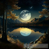 A Beautiful Moon Night 1 Nature Ai Art