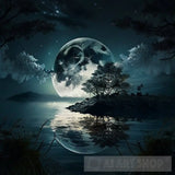 A Beautiful Moon Night 3 Nature Ai Art