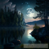 A Beautiful Moon Night 4 Nature Ai Art