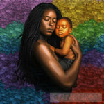 A Black Woman Carrying Her Infant Portrait Ai Art