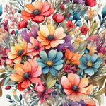 A Bouquet Of Wildflowers Ai Artwork