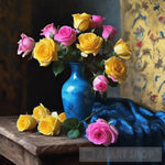 A Bright Floral Display Still Life Ai Art