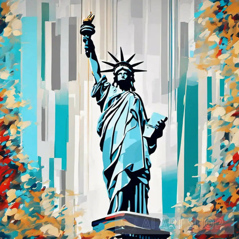 The Statue Of Liberty Impressionism Ai Art