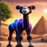 A Camel In The Desert Ai Artwork