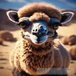 A Camel In The Desert Ai Artwork