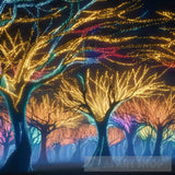 A Captivating Scene Of Trees That Appear To Be Alive With Twinkling Lights And Vibrant 19 Nature Ai