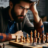 A Chess Player Extremely Focused On His Game Ai Painting