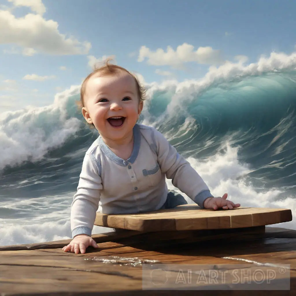 A child taking risks