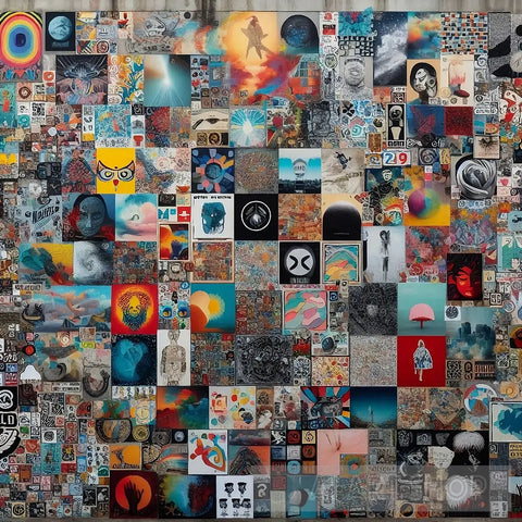 A Collage Of Images Ai Painting