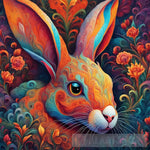 A Colorful Rabbitfantasy Illustration Psychedelic Art Animal Ai Art