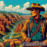 A Cowboy In The Copper Canyons Sierra Of Chihuahua State Ai Painting