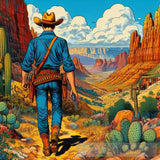 A Cowboy In The Copper Canyons Sierra Of Chihuahua State Ai Painting
