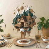 A Cube In The Air Containing A Beautiful Landscape Ai Artwork