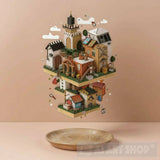 A Cube In The Air Containing A Beautiful Landscape Ai Artwork