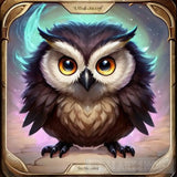 A Cute Owl X Baboon Hybrid Pokemon-Like Creature Animal Ai Art
