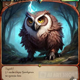 A Cute Owl X Baboon Hybrid Pokemon-Like Creature Animal Ai Art