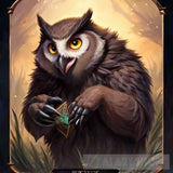 A Cute Owl X Baboon Hybrid Pokemon-Like Creature Animal Ai Art