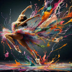 A Dancing Ballerina Ai Painting