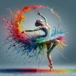 A Dancing Ballerina Ai Painting