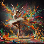 A Dancing Ballerina Ai Painting