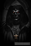 A Demon With Glowing Eyes In A Black Robe Portrait Ai Art