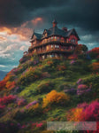 A Dream Home At Hill Top1 Ai Artwork