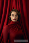 A Fashion Shot Of A Woman Wearing Red Portrait Ai Art