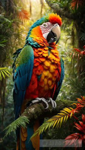 A Feast Of Color In The Rainforest #1 Animal Ai Art