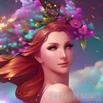 A Flower Crown Portrait Ai Art