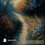 A Flower Path Ai Painting