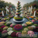 A Fountain Of Flowers Ai Artwork