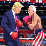 A Free Struggle Between Biden And Trump Ai Artwork