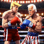 A Free Struggle Between Biden And Trump Ai Artwork