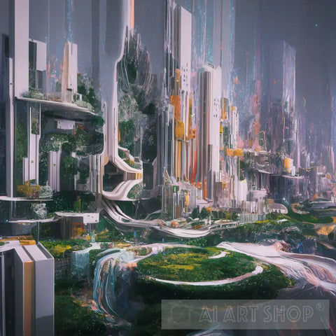 A Futuristic Cityscape Architecture Ai Art