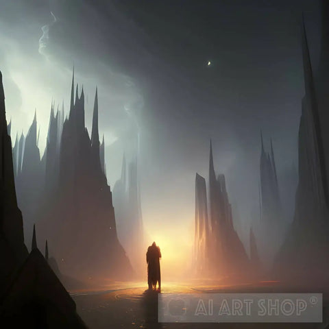 A Glimmer Of Light During Your Darkest Days. Ai Painting