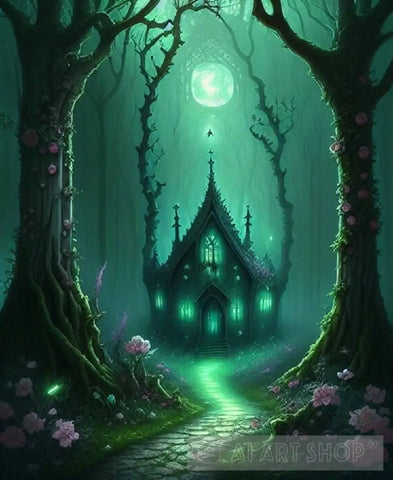 A Gothic Fairy Forest Ai Artwork